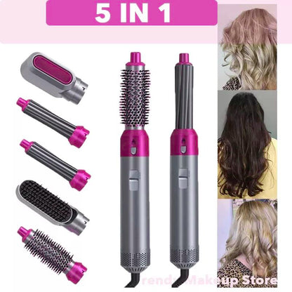💨 Zeynab™ Air Styler 5 en 1 – Séchage, Lissage & Brillance en Un Seul Geste