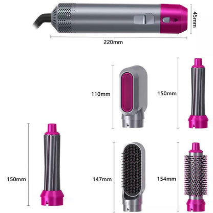 💨 Zeynab™ Air Styler 5 en 1 – Séchage, Lissage & Brillance en Un Seul Geste