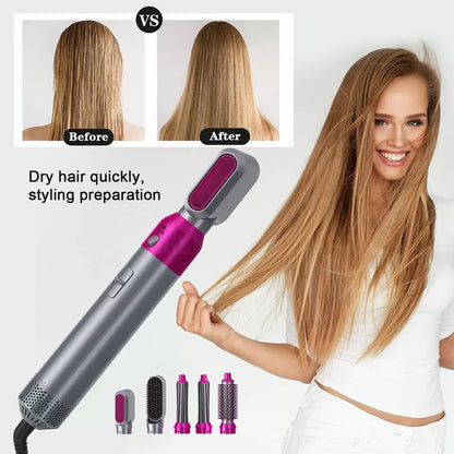 💨 Zeynab™ Air Styler 5 en 1 – Séchage, Lissage & Brillance en Un Seul Geste