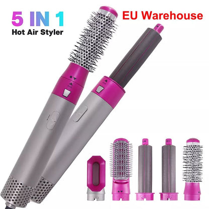 💨 Zeynab™ Air Styler 5 en 1 – Séchage, Lissage & Brillance en Un Seul Geste