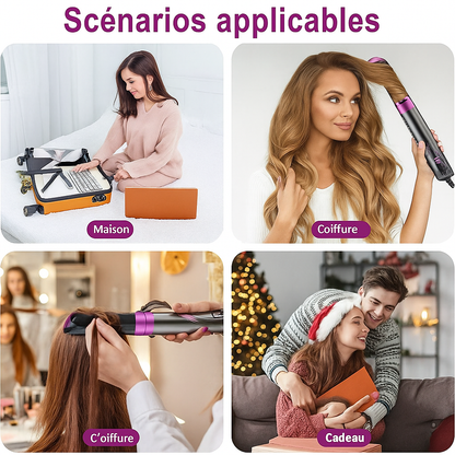 💨 Zeynab™ Air Styler 5 en 1 – Séchage, Lissage & Brillance en Un Seul Geste